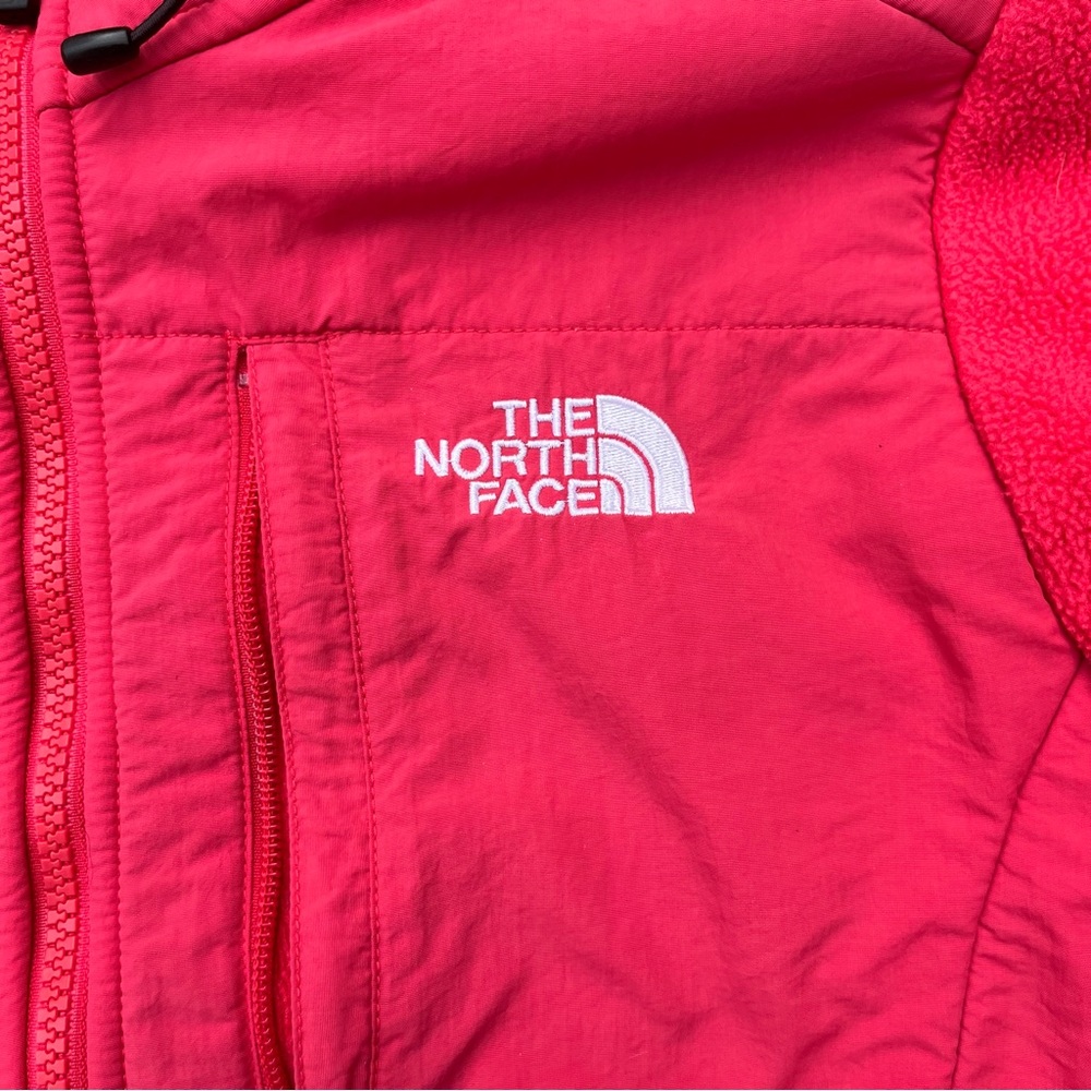 Pink The North Face Denali Hooded Fleece Jacket - Picture 2 of 8